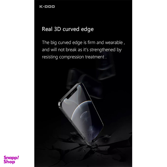 محافظ صفحه نمایش کی-دوو مدل 3D-Curved مناسب برای گوشی موبایل اپل iPhone 13 Pro /13