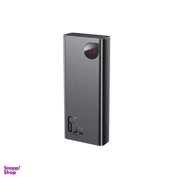 پاوربانک 65 وات بیسوس مدل B08TH ظرفیت 20000 میلی آمپر ساعت به همراه کابل USB-C به USB-A