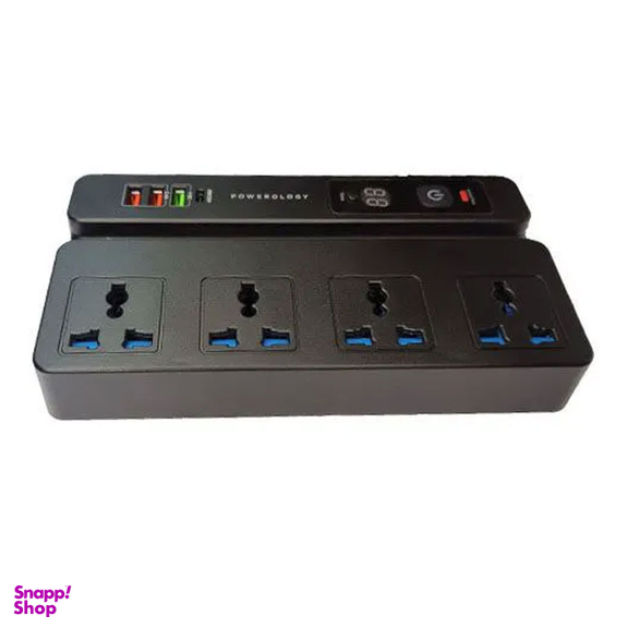 رابط برق و چندراهی USB پاورولوژی مدل تایمر دار طول 3 متر