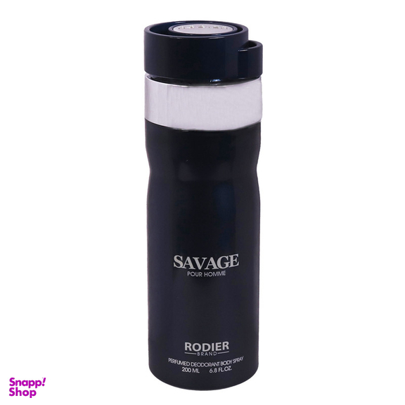اسپری دئودورانت مردانه رودیر مدل SAVAGE حجم 200 میلی لیتر