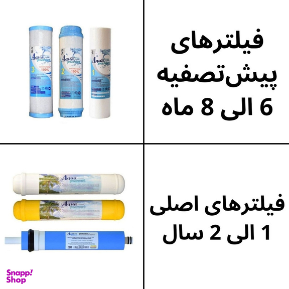 دستگاه تصفیه کننده آب آکوا پیورست مدل ZX 7095 به همراه فیلتر ممبران