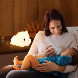 چراغ خواب کودک طرح بچه گربه کد L17