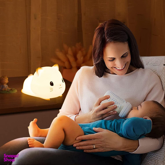 چراغ خواب کودک طرح بچه گربه کد L17