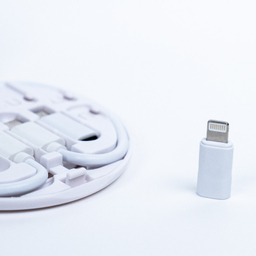 کابل تبدیل USB-C به USB-C و لایتنینگ و USB و micro-USB فوربری مدل RC190 طول 0.23 متر