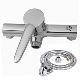 شیر توالت اهرمی اندیکا مدل آبتین به همراه شلنگ