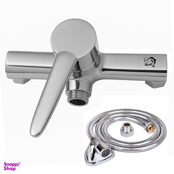 شیر توالت اهرمی اندیکا مدل آبتین به همراه شلنگ