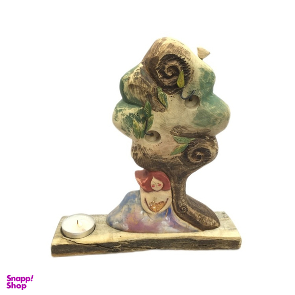 مجسمه و جاشمعی چوبی مدل درخت رهایی کوچک