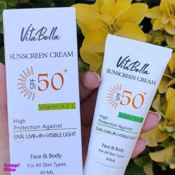 کرم ضد آفتاب بی رنگ ویتابلا مدل SPF50 حجم 40 میلی لیتر