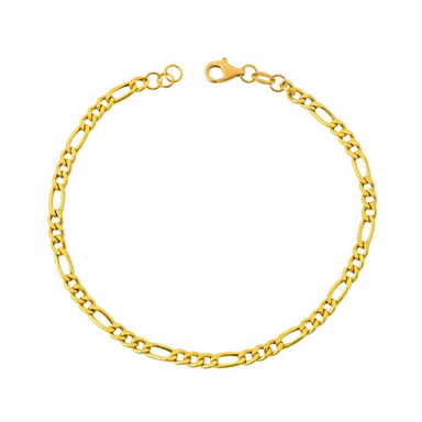 دستبند طلا ۱۸ عیار زنانه میو گلد مدل فیگارو پهن کد BR879 سایز 18.5 سانتی متر