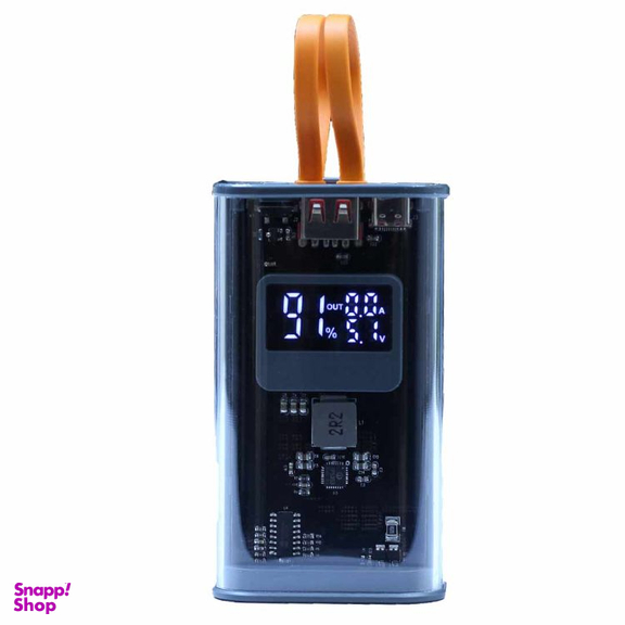 پاوربانک شفاف شیشه ای کد SH-1058 ظرفیت 10000 میلی آمپر ساعت