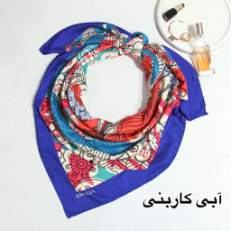 روسری زنانه آنالیا مدل ابریشم مزونی کد 9071