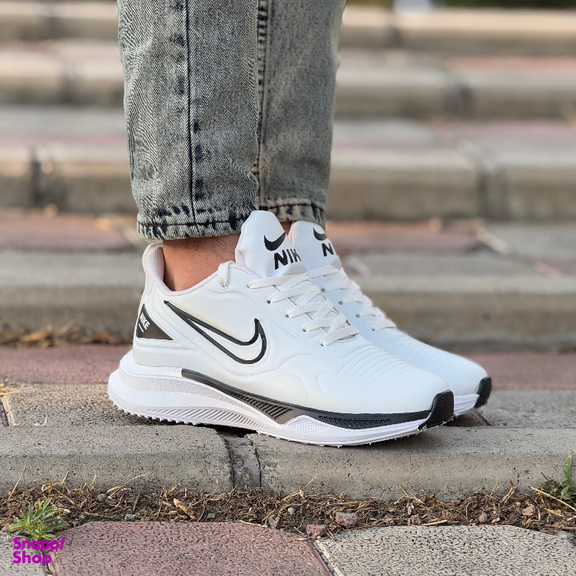 کفش اسپرت مردانه مدل نایکی زوم کد NDRNA1033 رنگ سفید
