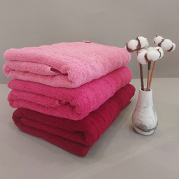 حوله حمام ارغوان مدل موجی سایز 80x140 سانتی‌ متر