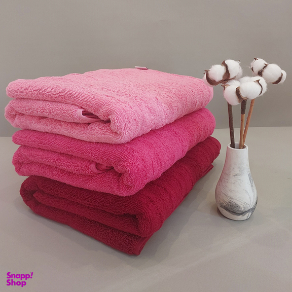 حوله حمام ارغوان مدل موجی سایز 80x140 سانتی‌ متر