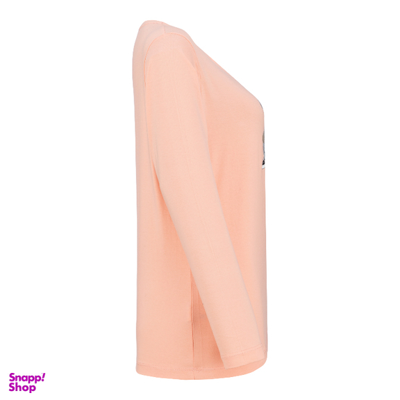 ست بلوز و شلوار راحتی زنانه کد 1042 رنگ گلبهی