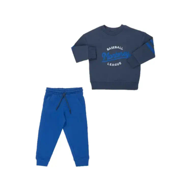 سویشرت و شلوار پسرانه مدل Baseball رنگ سرمه ای