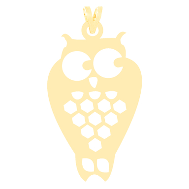 آویز گردنبند طلا 18 عیار زنانه کرابو طرح جغد مدل Kr3668