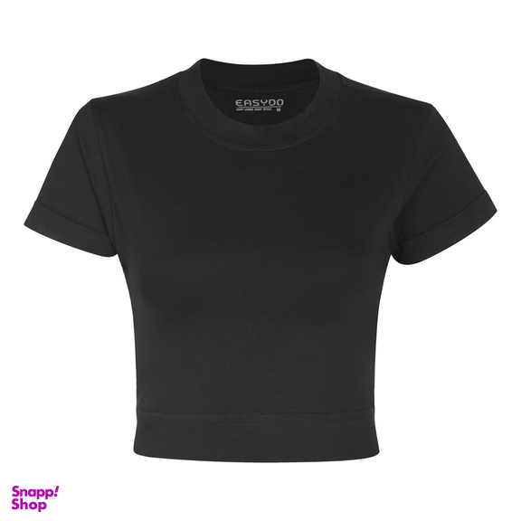 کراپ تیشرت آستین کوتاه زنانه ایزی دو مدل 9879009910013