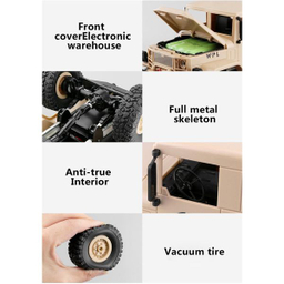 ماشین بازی کنترلی دبلیو ال تویز مدل کامیون جنگی سری Off Road Military