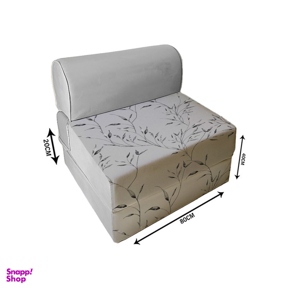 مبل تختخواب شو یک نفره نوپه هوم مدل تشک شو طرح برگ کد M1126