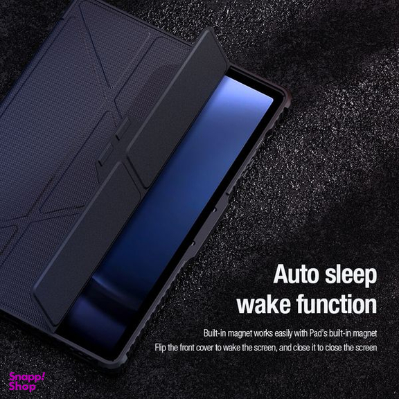 کیف کلاسوری نیلکین مدل Camshield Bumper Flip Folding مناسب تبلت سامسونگ Galaxy Tab S9 Fe Plus