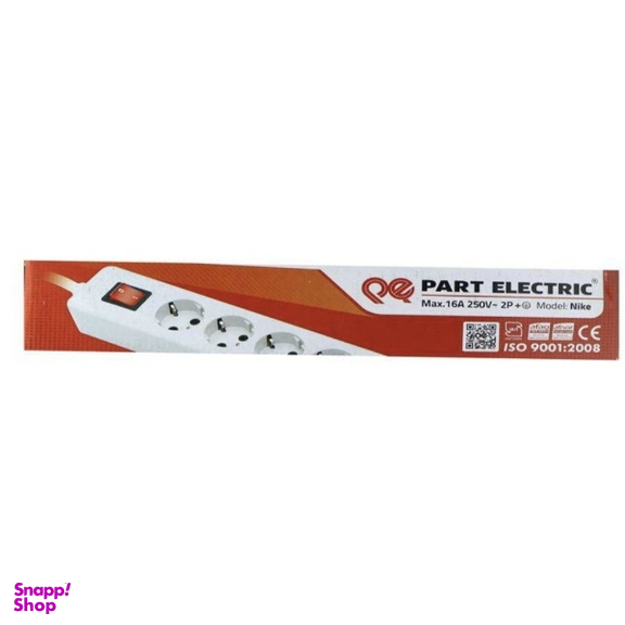 چند راهی برق ارت دار پارت الکتریک مدل PE658