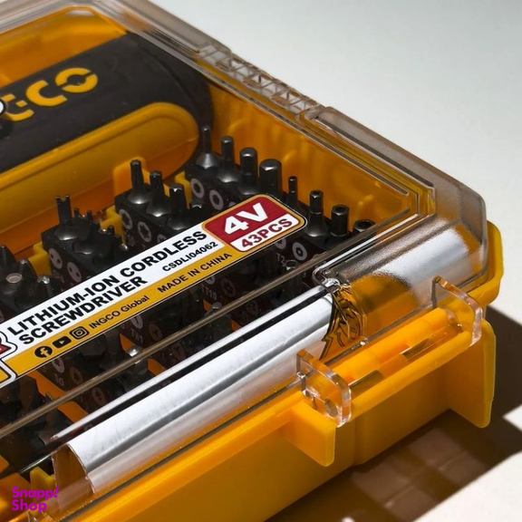 پیچ گوشتی شارژی اینکو کد CSDLI04062 مجموعه 43 عددی