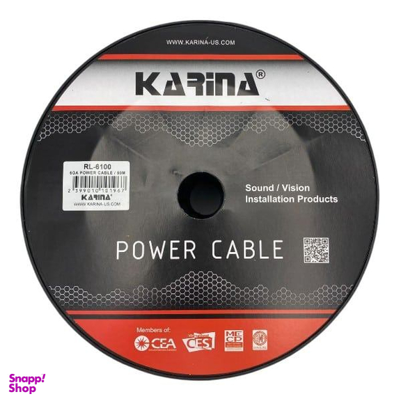 رول برق خودرو 6 گیج کارینا مدل RL-6100 طول 50 متر