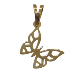 آویز گردنبند طلا 18 عیار زنانه مدل پروانه ای