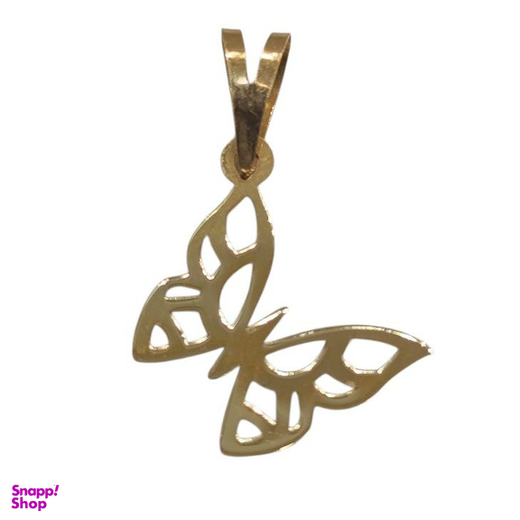 آویز گردنبند طلا 18 عیار زنانه مدل پروانه ای