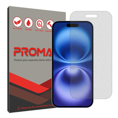 محافظ صفحه نمایش مات پرومیت مدل Resistant مناسب گوشی موبایل اپل iPhone 16