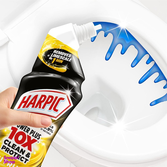ژل تمیزکننده توالت هارپیک مدل Power Plus 10X رایحه Citrus حجم 750 میلی لیتر