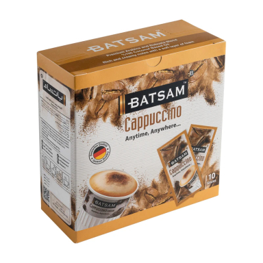 پودر قهوه فوری کاپوچینو باتسام بسته 10 عددی