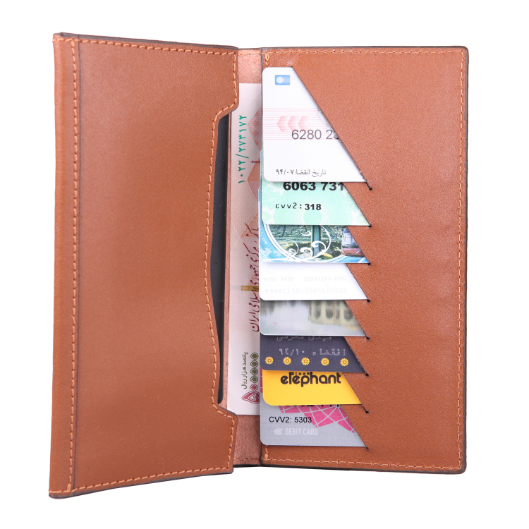 کیف پول مردانه چرم یلسان مدل پارلا کد GS-018-asl
