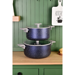 سرویس قابلمه و تابه گرانیتی 9 پارچه پرارین مدل ESTIMA کد 4325