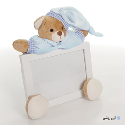 قاب عکس کودک نی نی سیس مدل خرس نانان کد GH-N-Blu/13x18