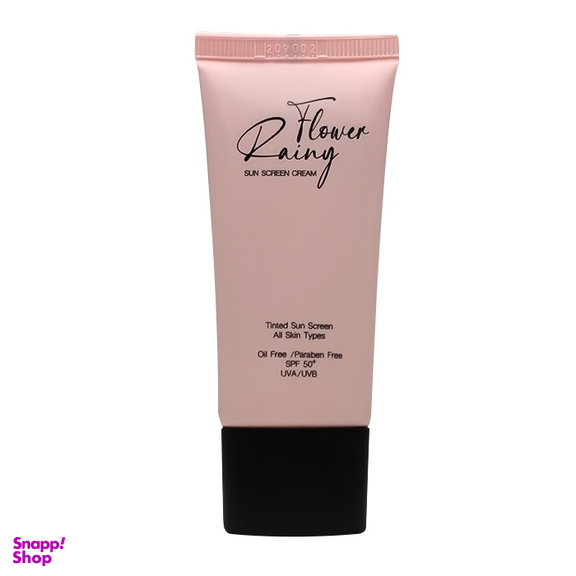 کرم ضد آفتاب رنگی رینی فلاور مدل فاقد چربی spf50 رنگ rs102 حجم 30 میلی لیتر