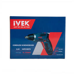 کیت پیچ‌بند شارژی تاشو 3.6 ولت ایوک کد K-7236v