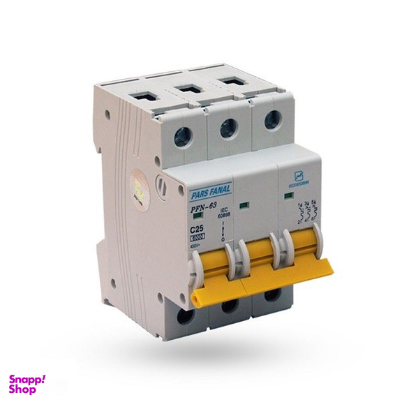 فیوز مینیاتوری سه فاز 25 آمپر پارس فانال مدل C25