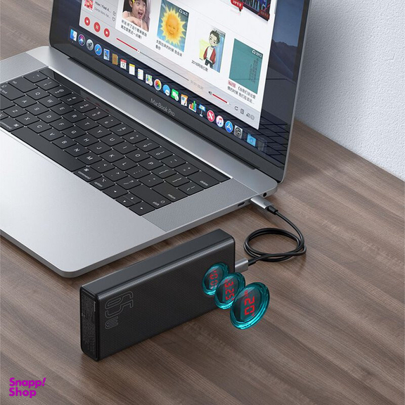 پاوربانک بیسوس مدل Amblight ظرفیت 30000 میلی آمپر ساعت