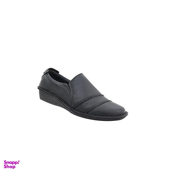 کفش چرم طبیعی زنانه شیفر کد 5f01a500105 رنگ مشکی