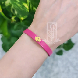 دستبند طلا 18 عیار زنانه لیردا مدل حرف pfto R