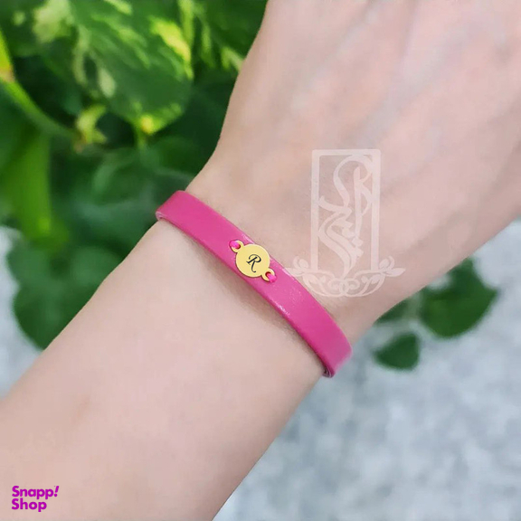 دستبند طلا 18 عیار زنانه لیردا مدل حرف pfto R