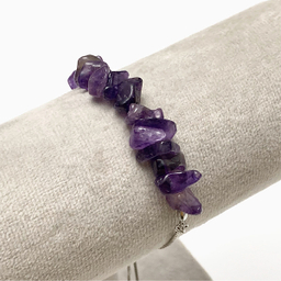 دستبند زنانه سنگ آمتیست سورا کد B001