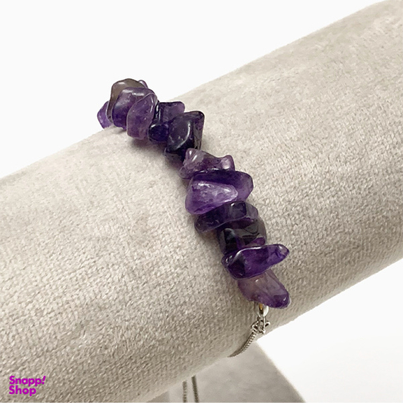 دستبند زنانه سنگ آمتیست سورا کد B001