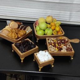 ست سرو 5 تکه مدل مربع پایه دار کد 116