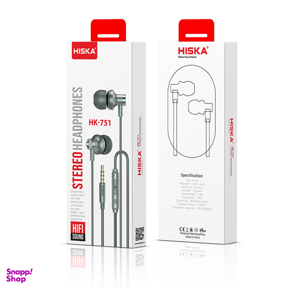 هندزفری هیسکا مدل HK-751