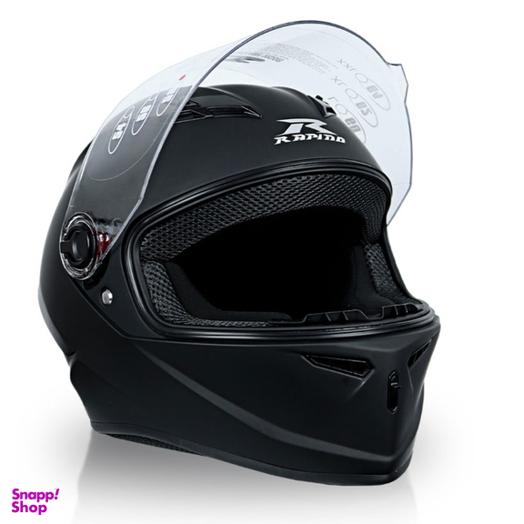 کلاه کاسکت راپیدو 982مدل let’s go رنگ مشکی مات