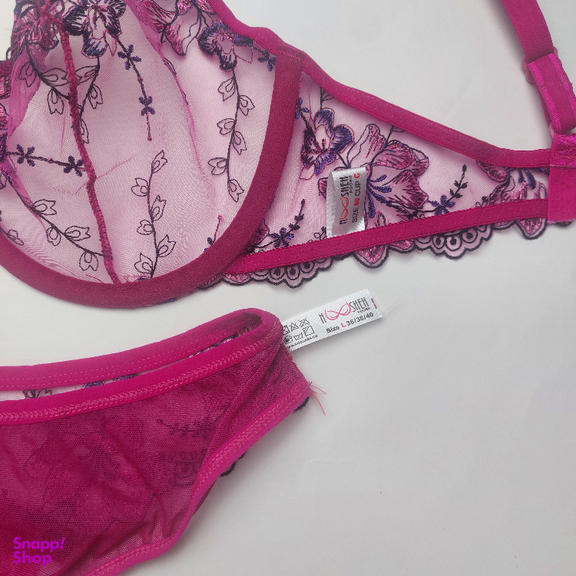 ست سوتین و شورت زنانه نوشه پوش کد 88932 رنگ بنفش