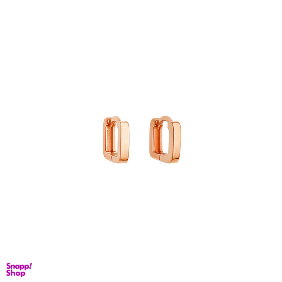 گوشواره کلیپسی طلا 18 عیار زنانه زرلاین مدل مربعی کد E-500053